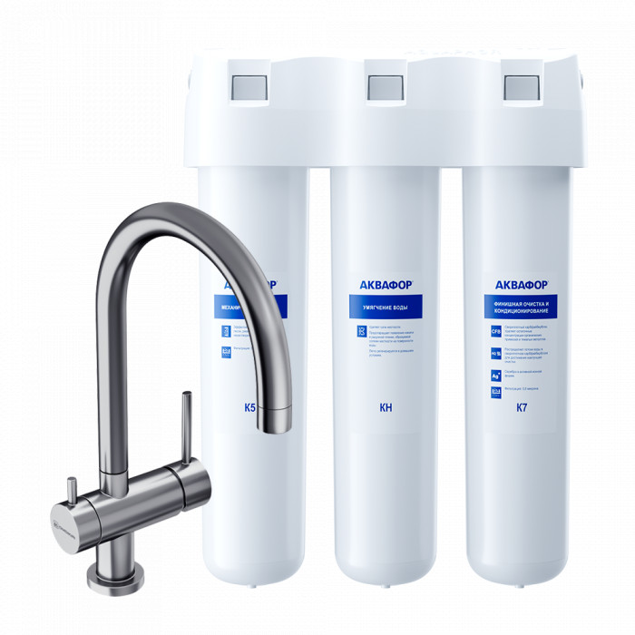 Аквафор Кристалл А для жесткой воды со смесителем Yamada-BN кассета аквафор в6 в100 6 для жесткой воды