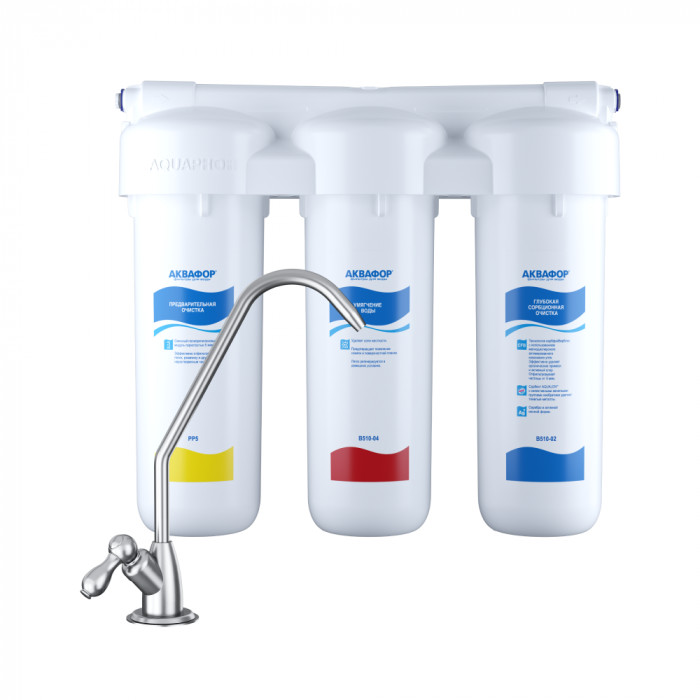 

Водоочиститель Аквафор модель Трио Норма для жесткой воды